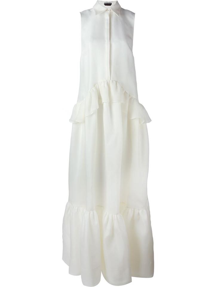 Rochas Ruffle Maxi Dress