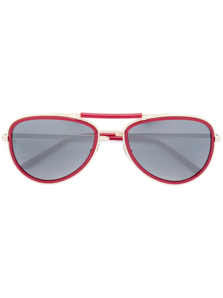 Cartier Santos De Cartier Sunglasses - Red