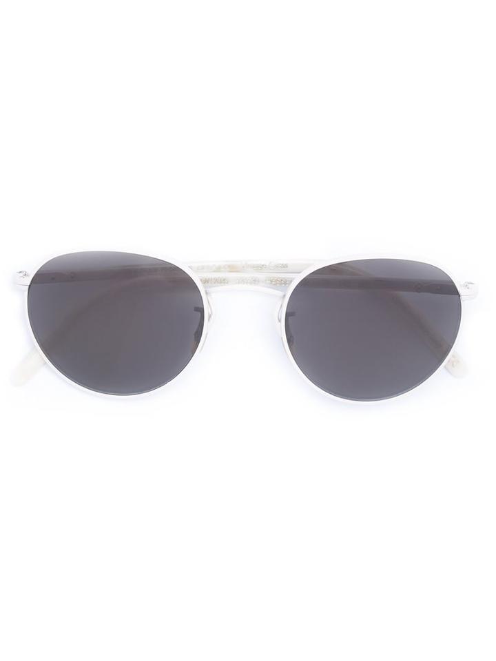 Oliver Peoples Oversized Sunglasses, Women's, White, Acetate/metal