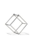 Shihara 18kt White Gold 3d 15mm Square Earring - Unavailable