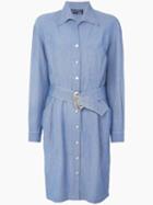 Thierry Mugler Pre-owned Western Shirt Dress - Blue