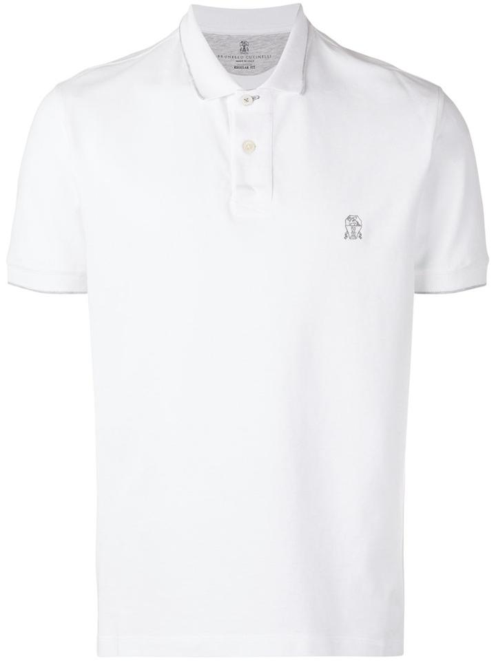Brunello Cucinelli - Short Sleeve Polo Shirt - Men - Cotton - 50, White, Cotton
