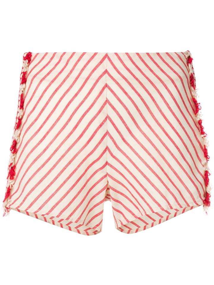 Dodo Bar Or Striped Tassel Shorts - Nude & Neutrals