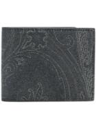 Etro Paisley Print Billfold Wallet - Grey