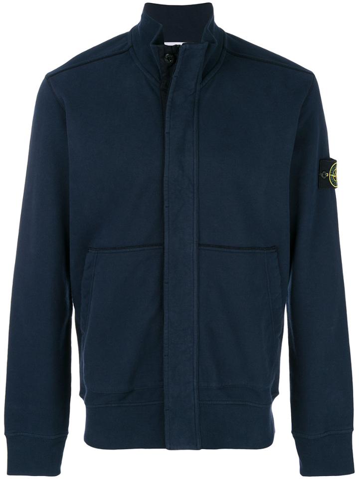 Stone Island Classic Zipped Cardigan - Blue
