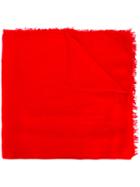 Faliero Sarti Woven Silk Scarf, Women's, Red, Silk