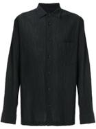 Issey Miyake Men Crinkle-effect Shirt - Black