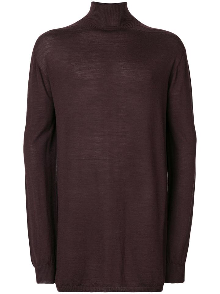 Rick Owens Oversized Jumper - Brown