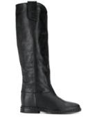 Via Roma 15 Stud-embellished Knee Boots - Black