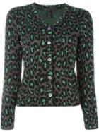 Marc By Marc Jacobs Leopard Intarsia Cardigan