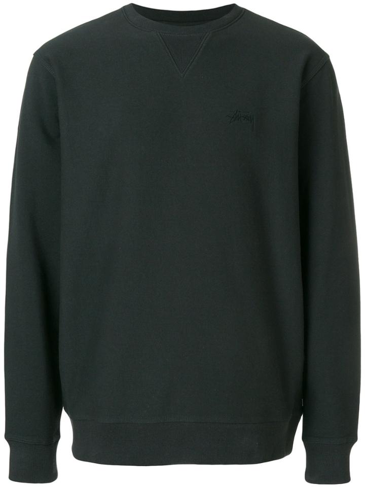 Stussy Crew Neck Sweatshirt - Black