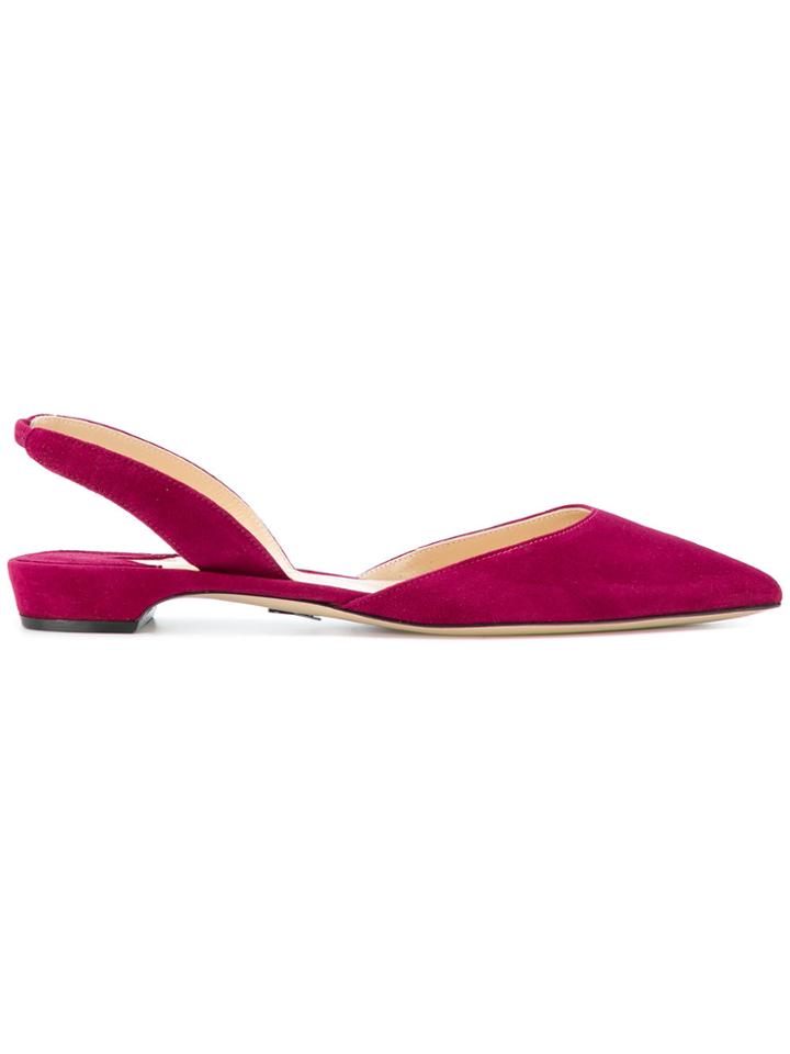Paul Andrew Rhea 17 Slingback Ballerinas - Pink & Purple