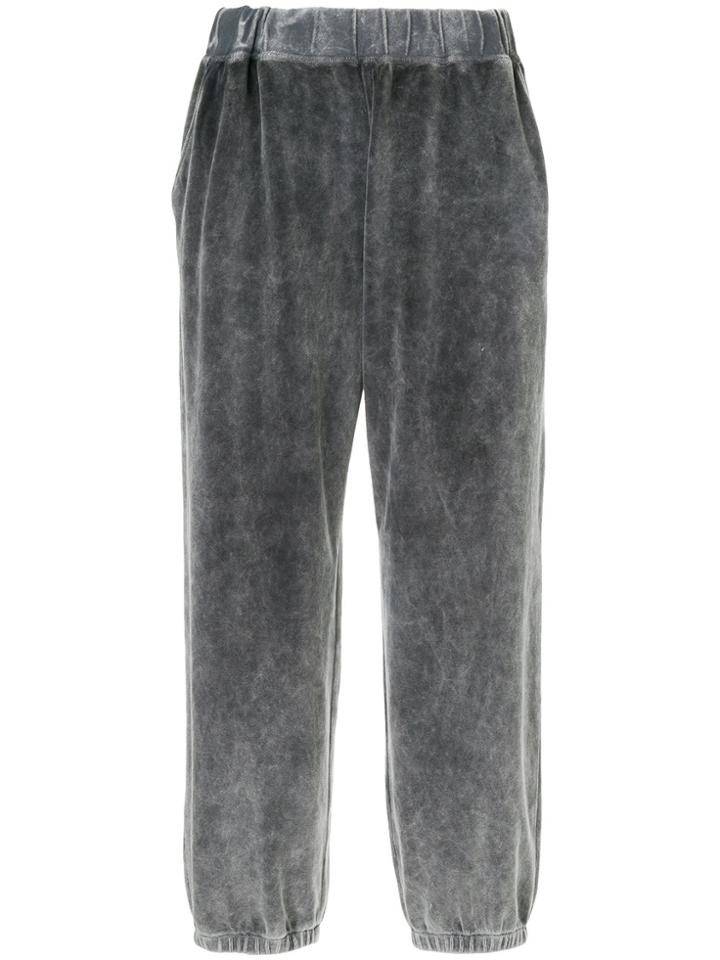 Alexander Wang Velour Track Pants - Grey