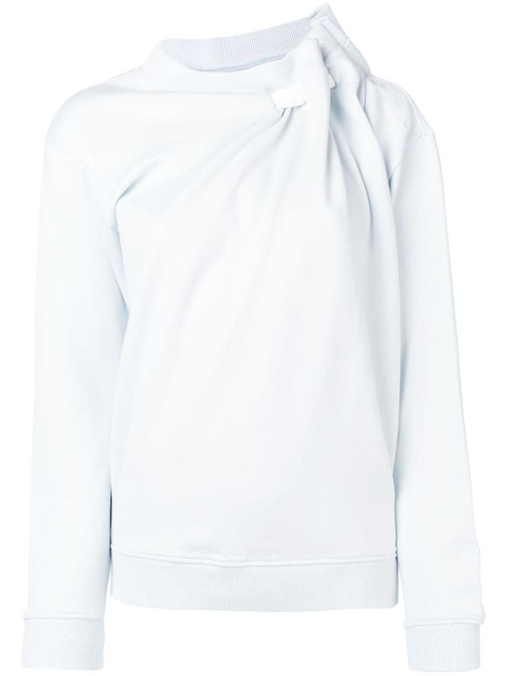 Y / Project Ruffle-detail Sweatshirt - Blue