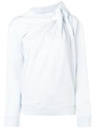 Y / Project Ruffle-detail Sweatshirt - Blue