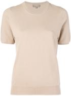 N.peal Round Neck Knitted T-shirt - Nude & Neutrals