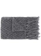 Barena Long Chunky Knit Scarf - Grey