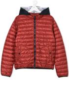 Herno Kids Hooded Padded Jacket - Red