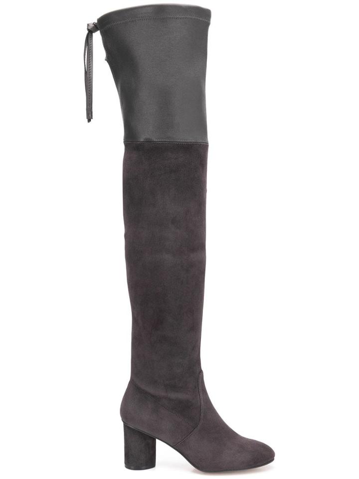 Stuart Weitzman Helena 75 Over-knee Boots - Grey