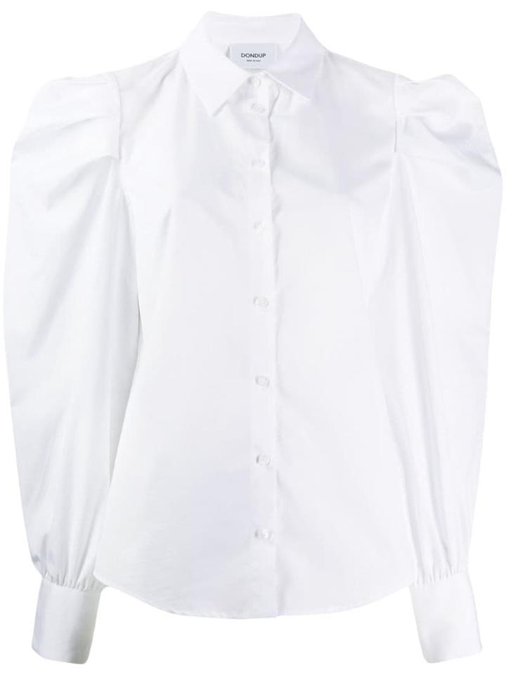 Dondup Long-sleeved Ruffled Shirt - White
