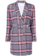Fleur Du Mal Check Print Blazer Dress - Purple
