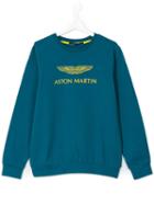 Aston Martin Kids - Teen Logo Sweatshirt - Kids - Cotton/spandex/elastane - 14 Yrs, Boy's, Blue