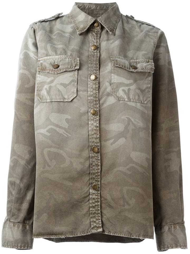Current/elliott Camouflage Print Shirt