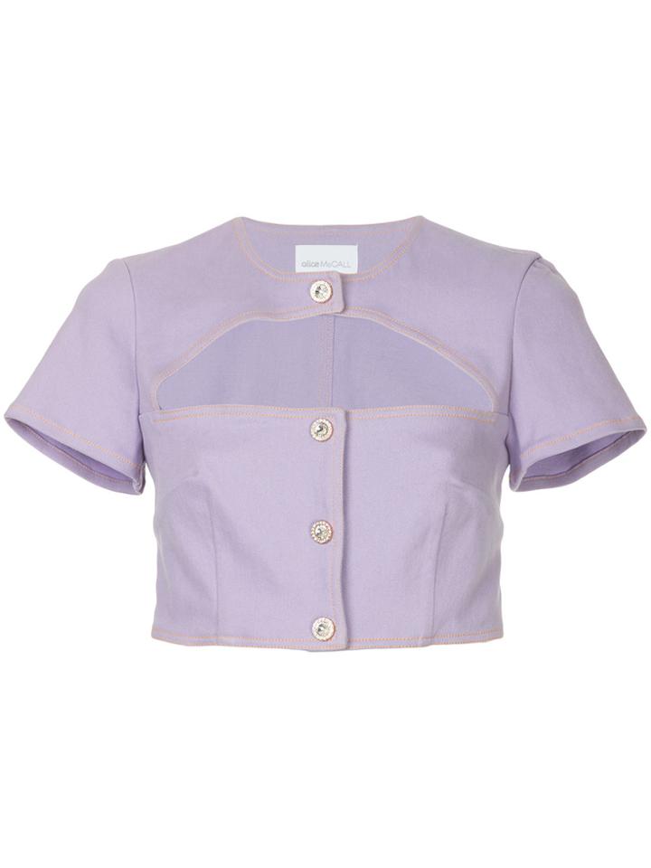Alice Mccall Somebody's Baby Denim Top - Pink & Purple