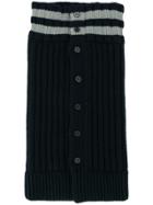 Jil Sander Striped Cable-knit Scarf - Blue