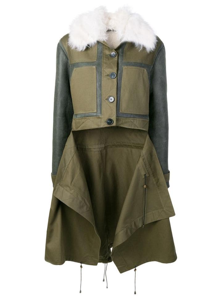 Monse X Pologeorgis Patchwork Coat - Green