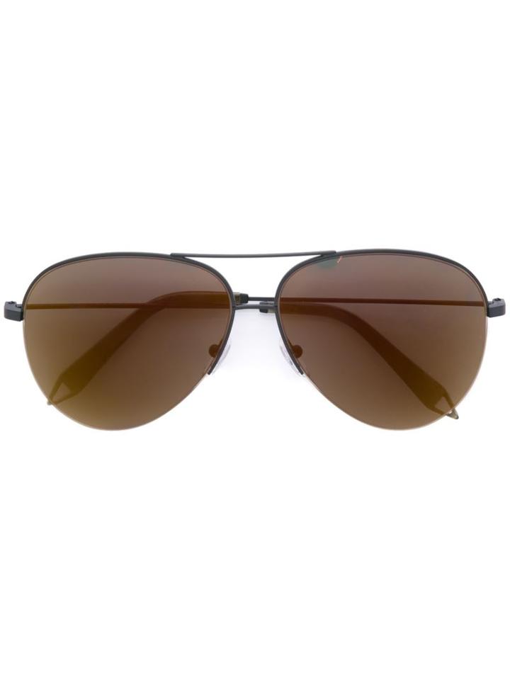 Victoria Beckham 'classic Vitoria' Aviator Sunglasses, Women's, Black, Metal