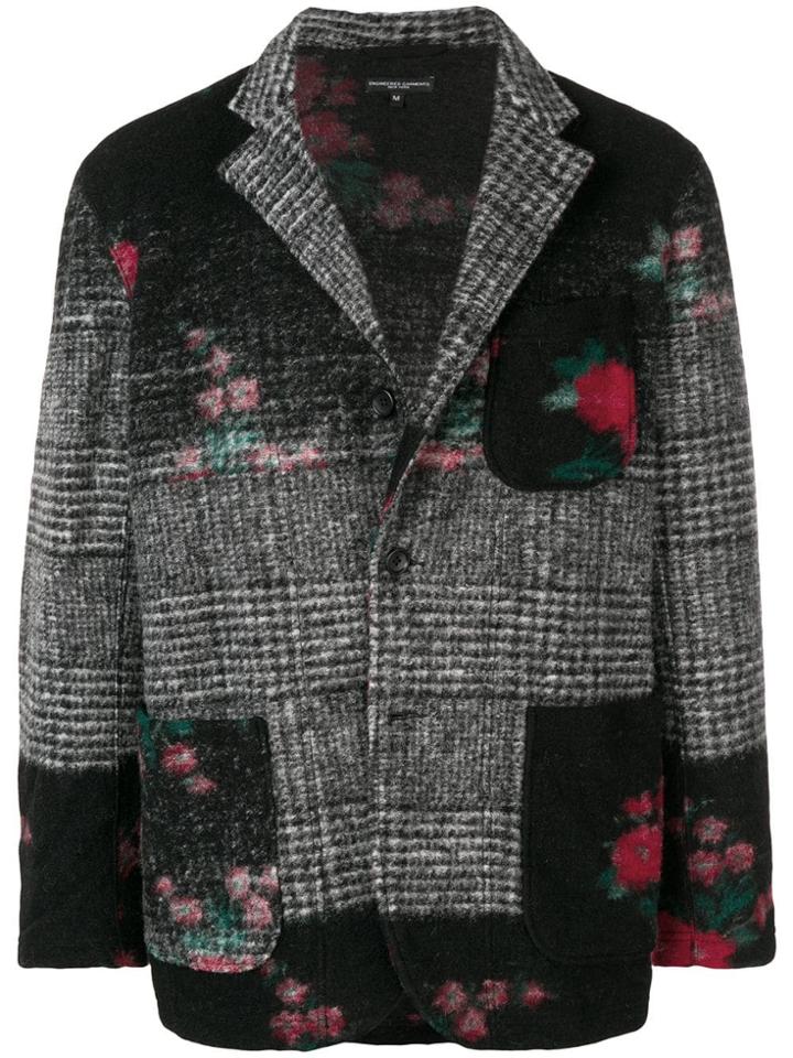 Engineered Garments Patchwork Knitted Blazer - Black