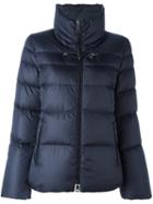 Fay Zipped High Neck Jacket, Women's, Size: Medium, Blue, Polyester/polyamide/feather Down