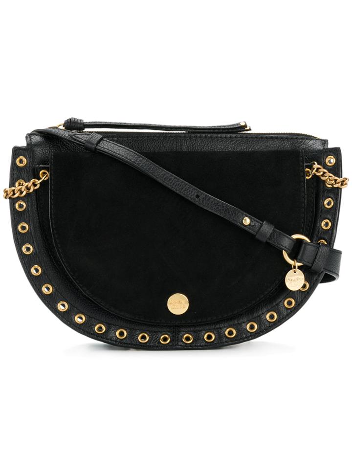 See By Chloé Eyelet Embellished Satchel - Black