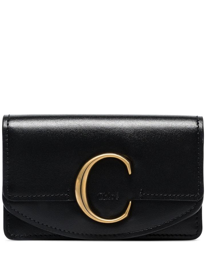 Chloé Black Leather C Wallet