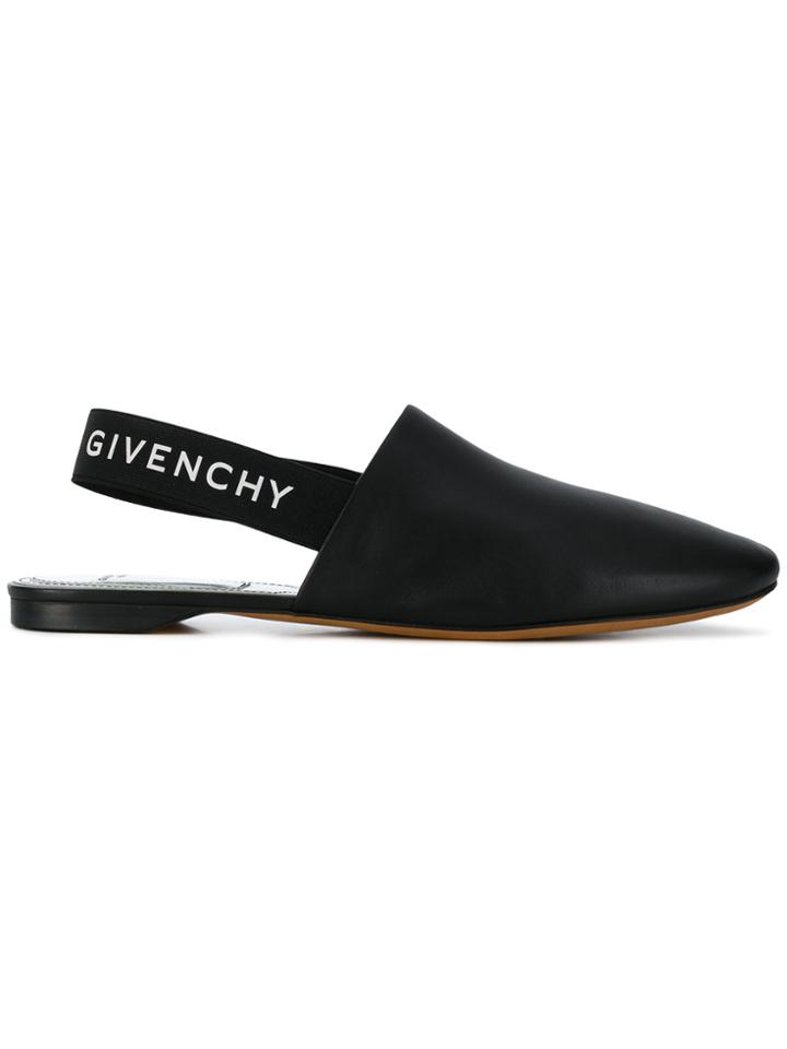 Givenchy Rivington Slingback Flats - Black
