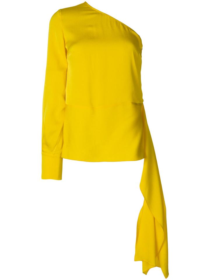 Stella Mccartney One Shoulder Top - Yellow & Orange