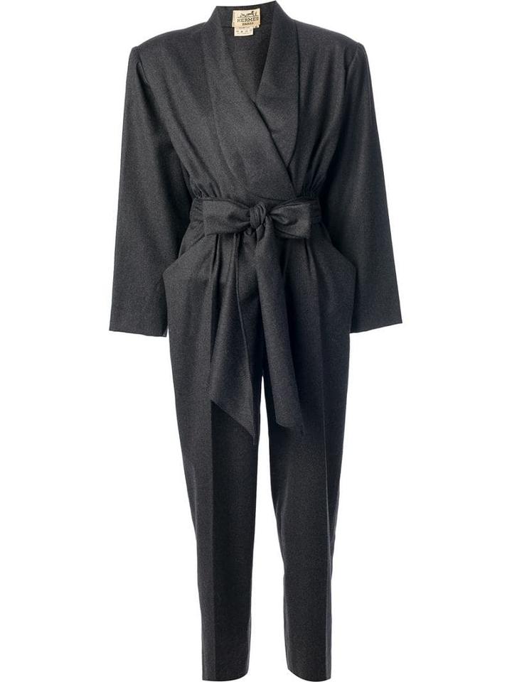 Hermès Pre-owned Belted Jumpsuit - Grey