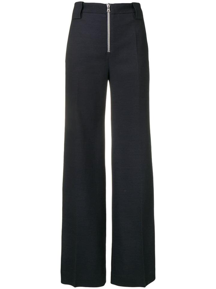 Victoria Victoria Beckham Front Zip Trousers - Blue