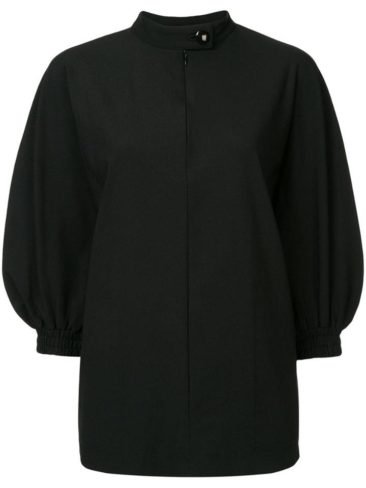 08sircus Band Collar Blouse - Black
