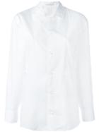 Yohji Yamamoto - Pocket Detail Slim-fit Shirt - Women - Cotton - 1, White, Cotton