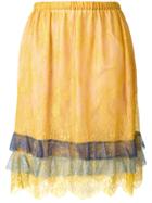 Philosophy Di Lorenzo Serafini Lace Skirt - Yellow & Orange