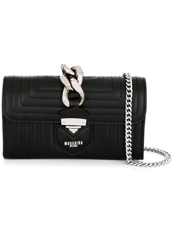 Moschino Chunky Chain Shoulder Bag - Black