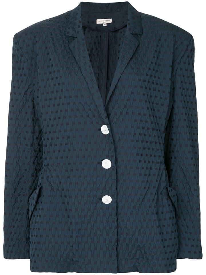 Natasha Zinko Textured Jacquard Jacket - Blue