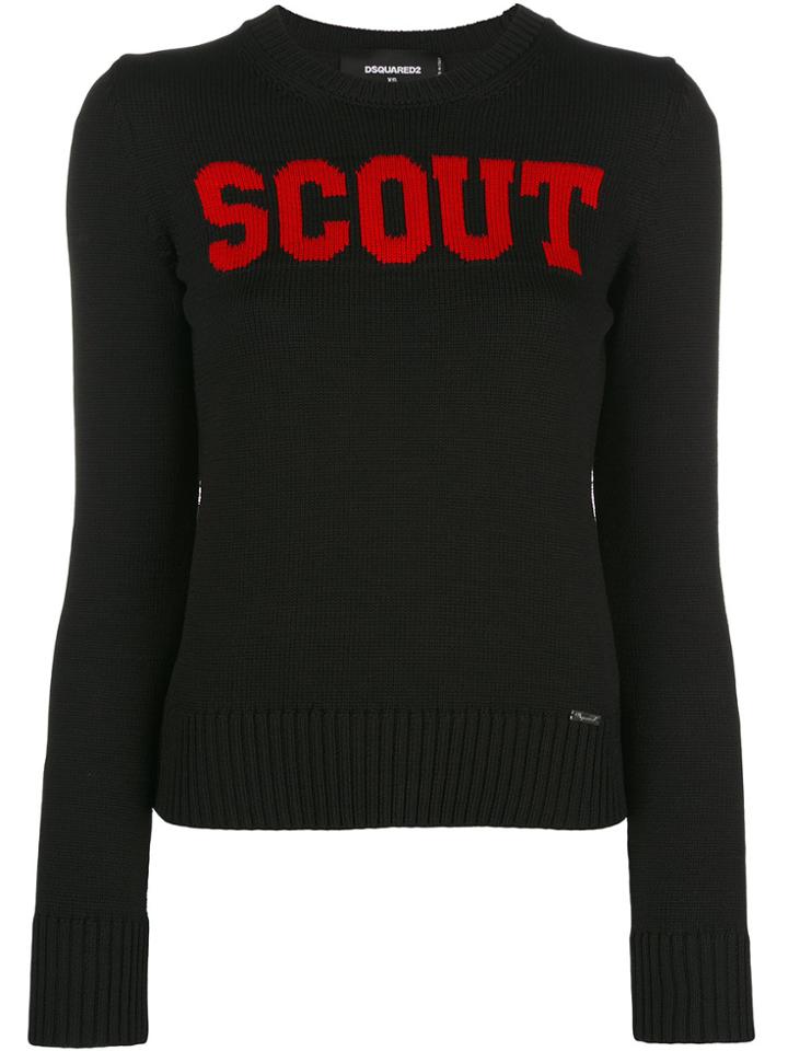 Dsquared2 Contrast Scout Sweater - Black