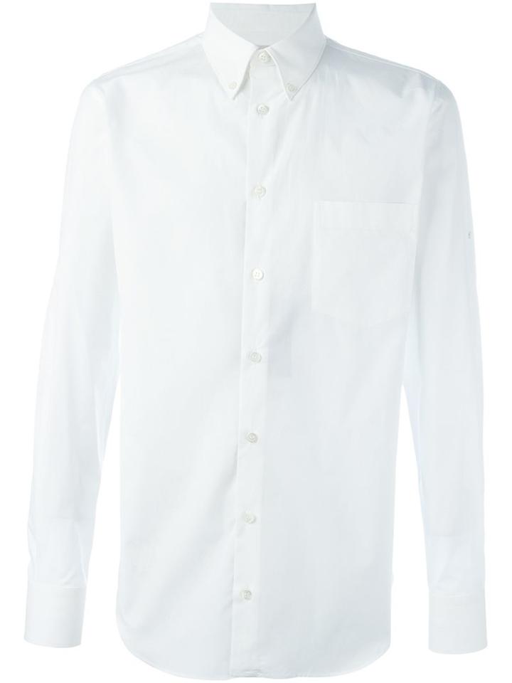 Alexander Mcqueen - Button Down Collar Shirt - Men - Cotton - 16 1/2, White, Cotton