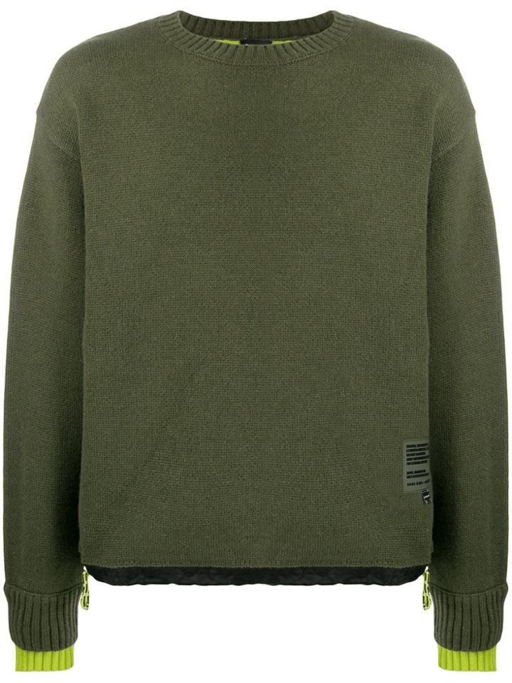 Diesel Long-sleeve Relaxed Jumper - Green
