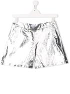 Simonetta Metallized Shorts - Silver