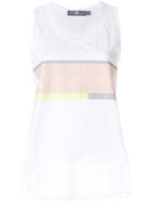 Adidas By Stella Mccartney Logo Panel Tank Top - White