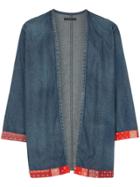 Sophnet. Bandana-trim Kimono-style Jacket - Blue